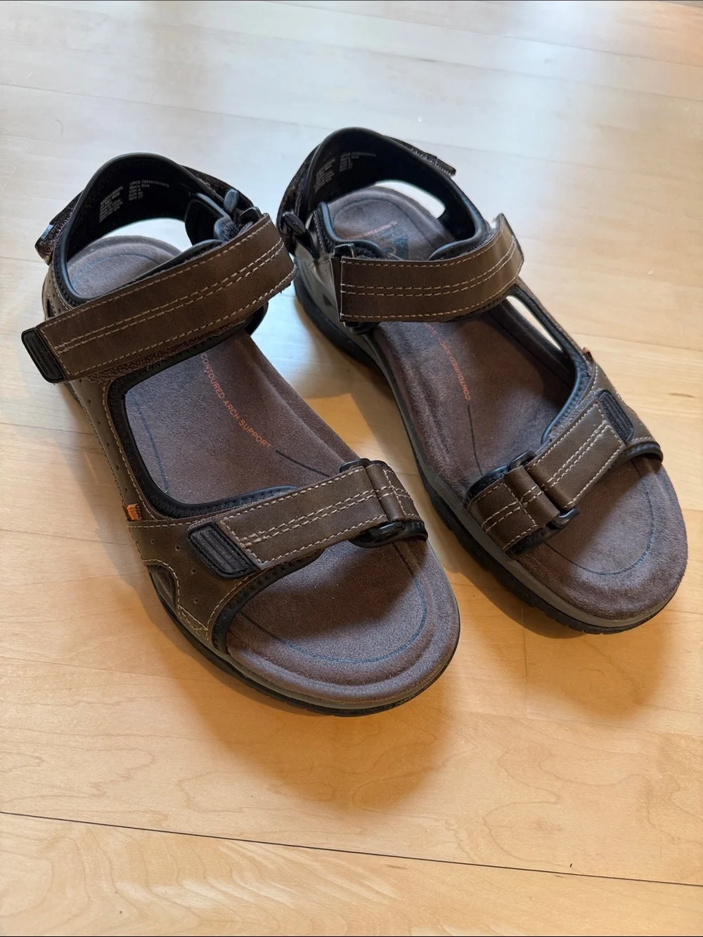 Carl Trail Brown Men's Outdoor Comfort Sandals - Brand New